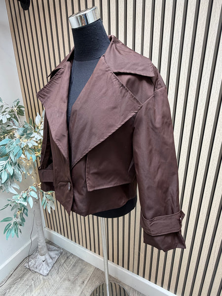 Cropped Trench Coat