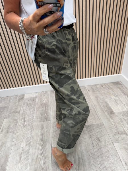 Magic Camo Belted Trousers