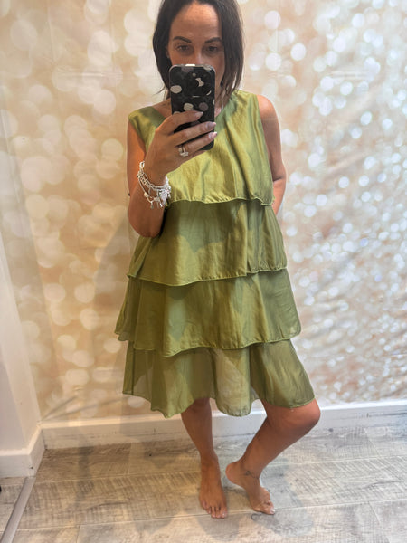 Studio Silky Tiered  Dress
