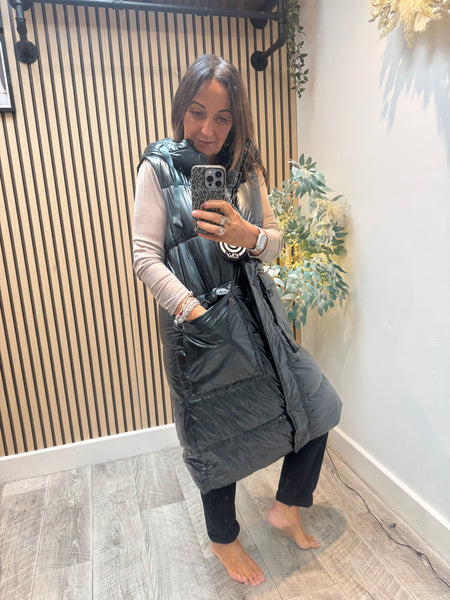 Fly Metallic Quilted Gilet