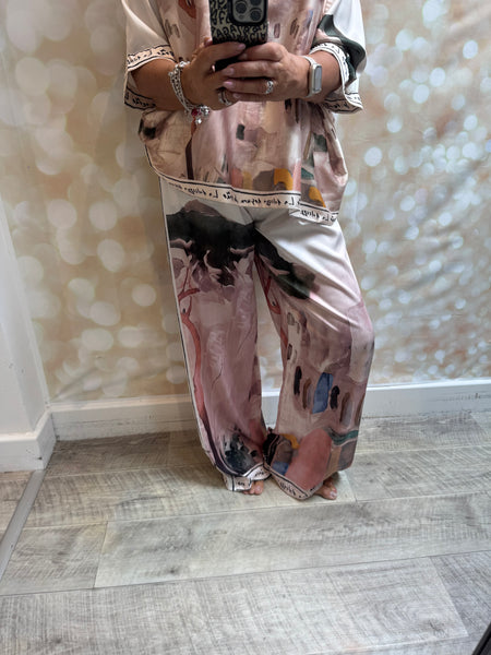 Riviera silky Palazzo trousers /Tunic
