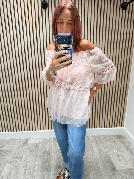 Bardot Sheer Silky Top