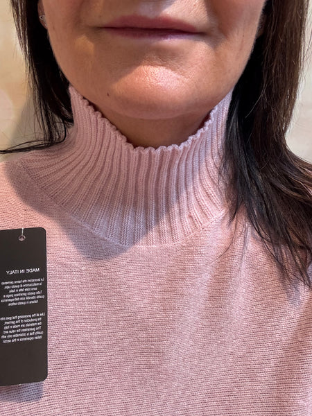 Soft knit Ribbed Neck Jumper