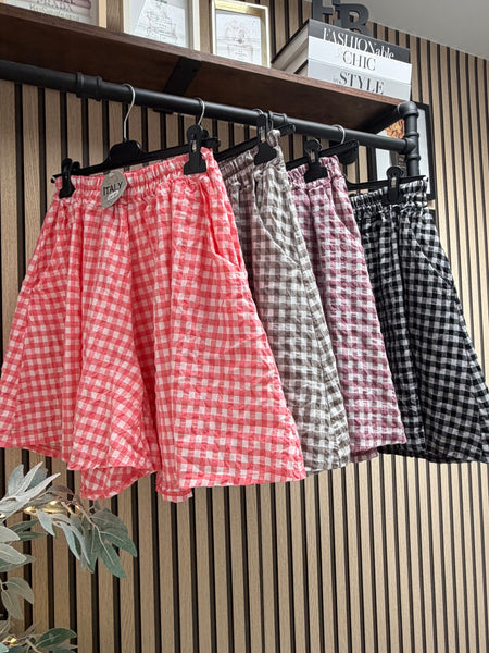 Gingham floaty  Shorts