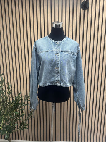Denim cropped Jacket