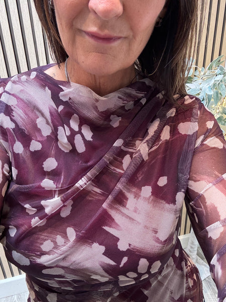 Studio Sheer Rouched  Top