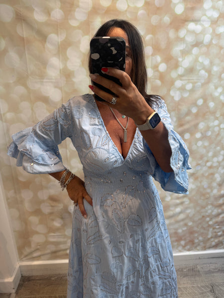 Studio Sequin Embellished  Maxi Dress
