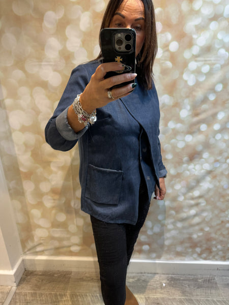 ID  Denim Tunic Top