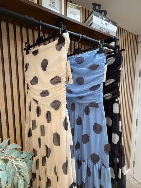 Spotty Bandeau Dress