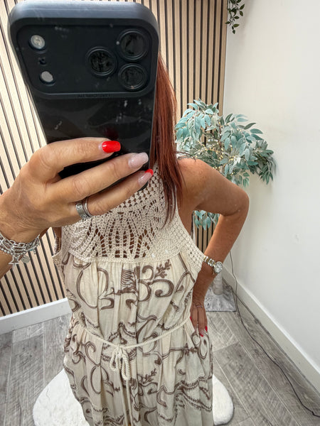 Studio Applique Paisley Maxi Dress