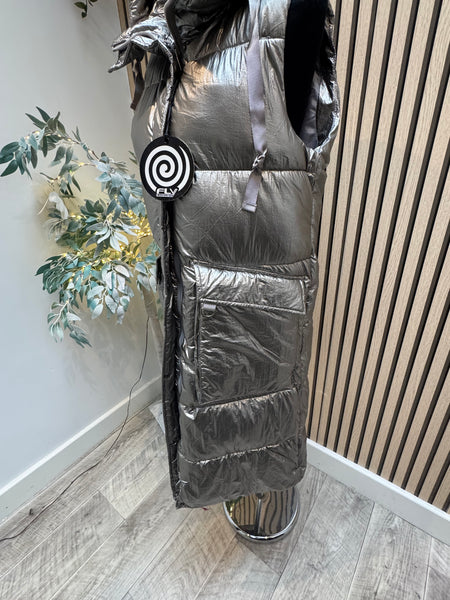 Fly Metallic Quilted Gilet