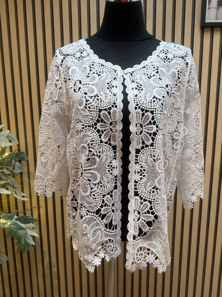 Lace Open  Cardigan