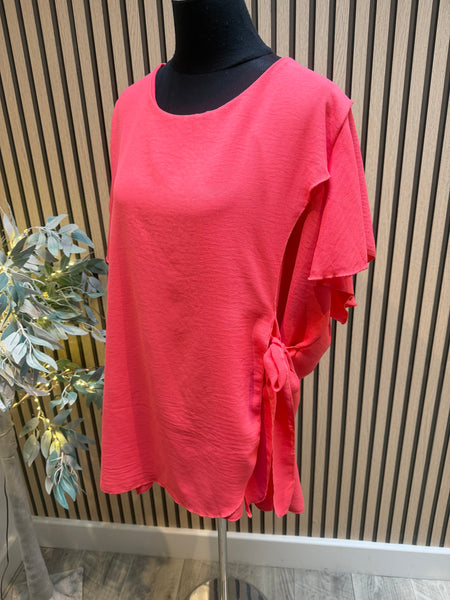 Crinkle Top with Tie detail