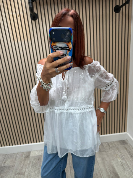 Bardot Sheer Silky Top