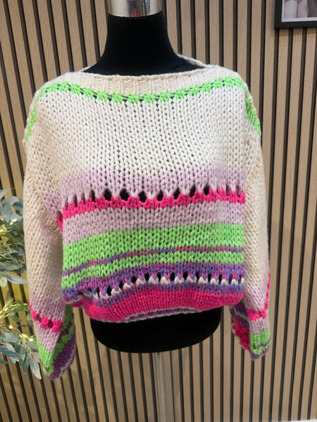 Stripe Chunky Knit Jumper