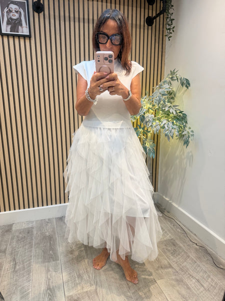 Tulle skirt Knitted Dress