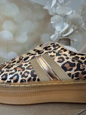 Leopard Chunky Sole Trainer