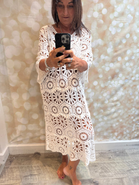 Crochet Midi Dress