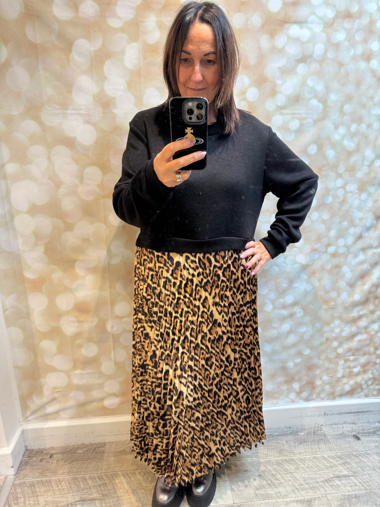 Studio Silky Pleated  Dress