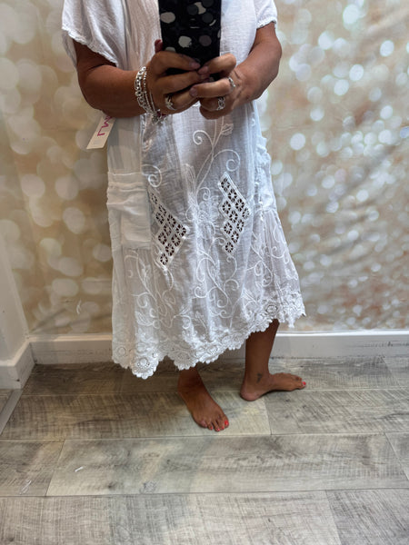 Embroidered Cotton Dress