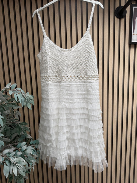 Crochet / Tulle Mini Dress