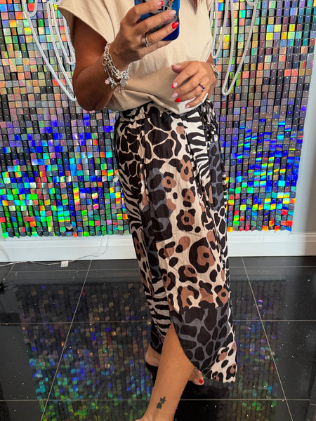 Animal  Split Leg Trousers