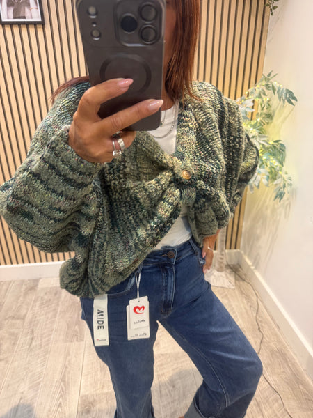 2 in 1 Overlay Popcorn Chunky Knit Jumper