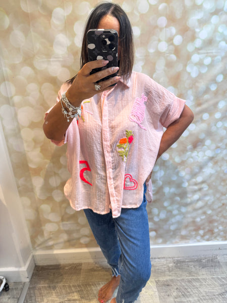 Zeta Otto Applique Shirt