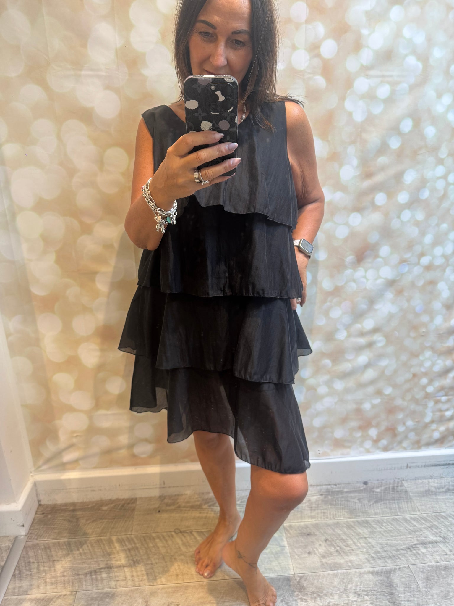 Studio Silky Tiered  Dress