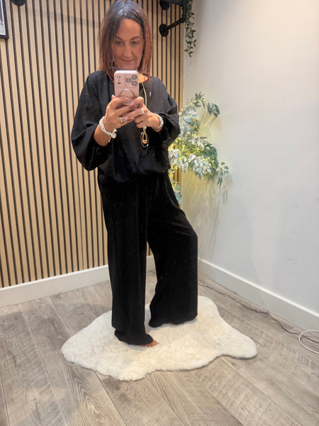 Studio 2 Piece Crinkle Palazzo Trouser / Top set