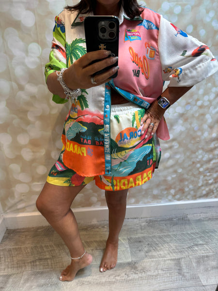 Vacay 2 Piece Short/Shirt  Set