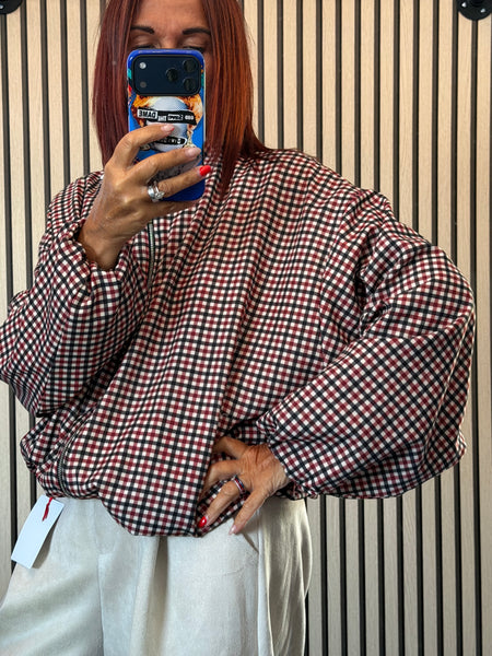 Checked  Bomber Jacket