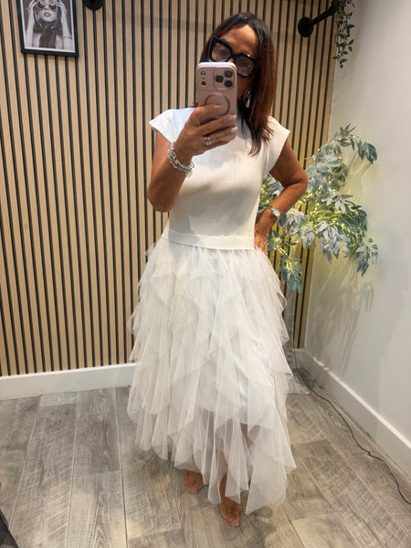 Tulle skirt Knitted Dress