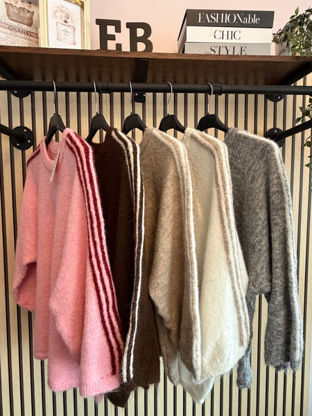 Striped sleeve Jumper