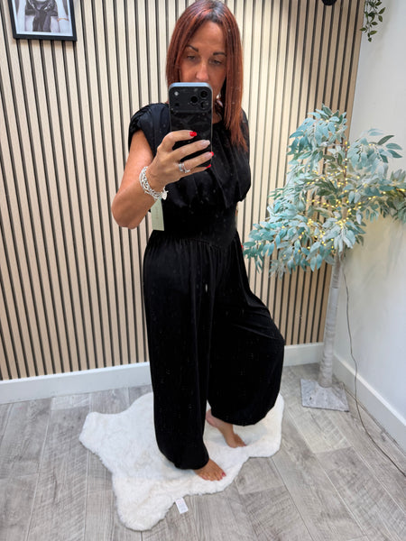 Grecian Jumpsuit with Cuff hem
