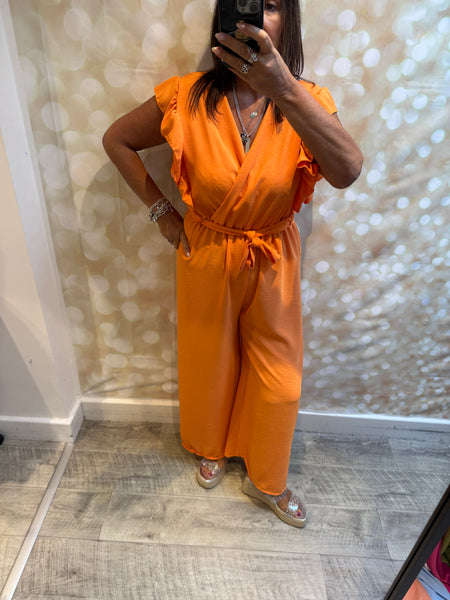 Wrap Over Palazzo Jumpsuit