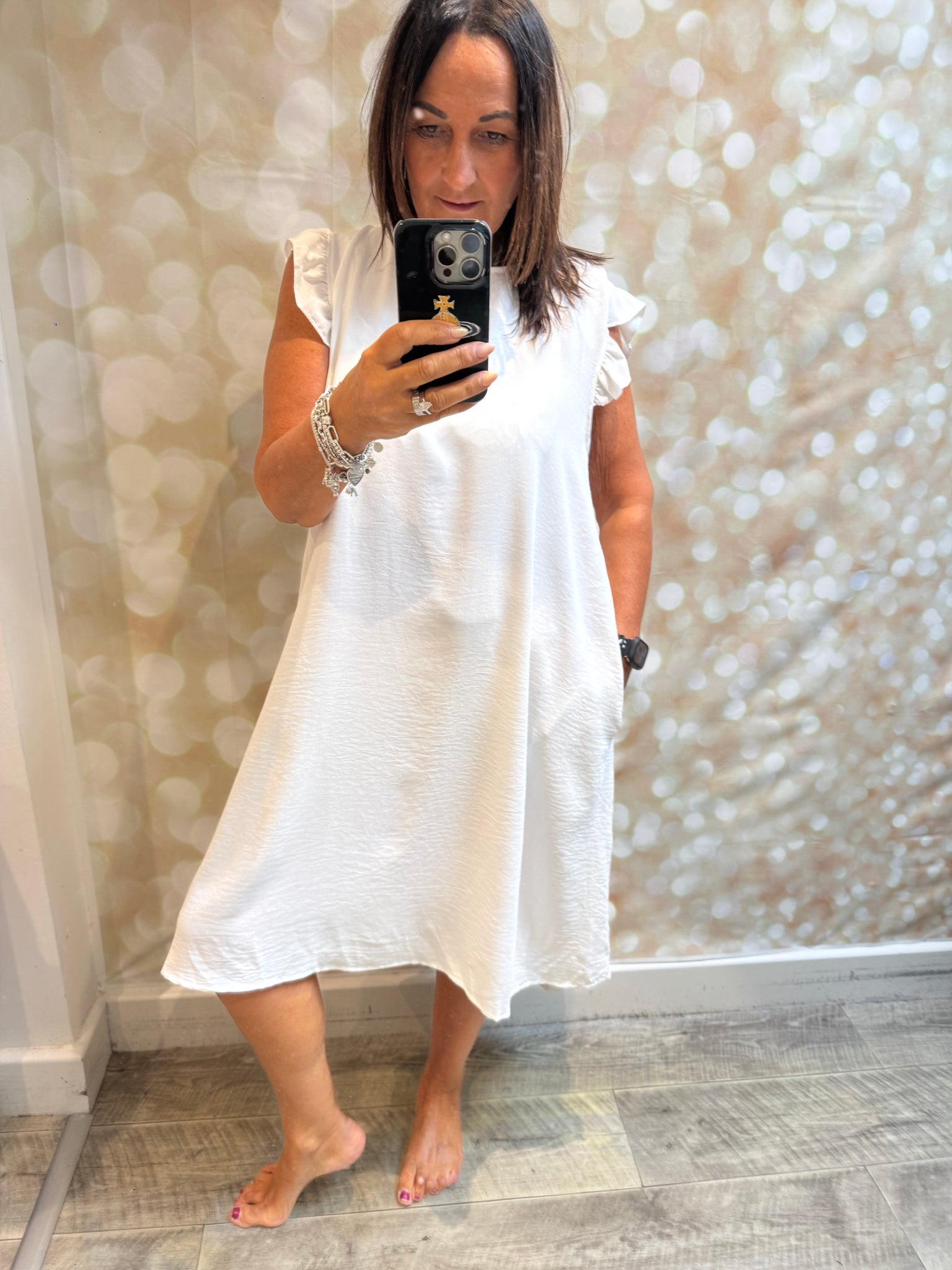 Button back Dress