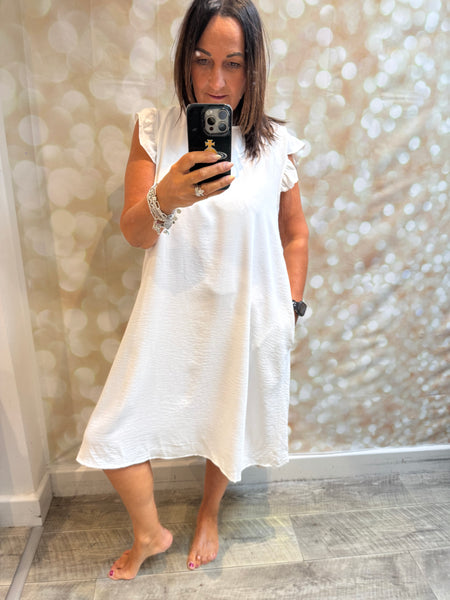 Button back Dress