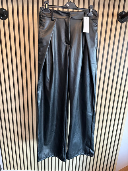 Pleather Wrap Trousers s