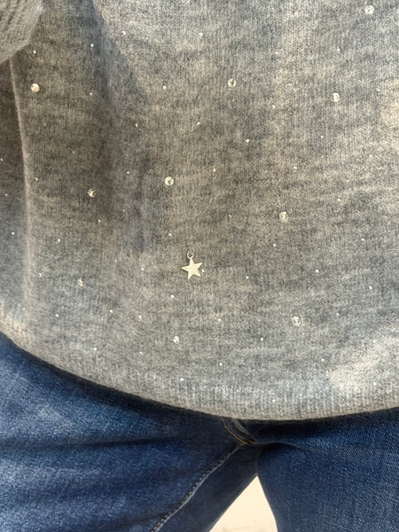 Studio Soft knit Diamante Star Jumper