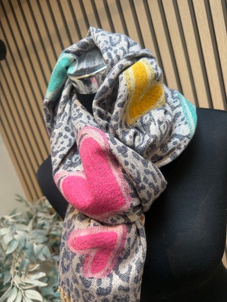 Double sided Wooly scarves