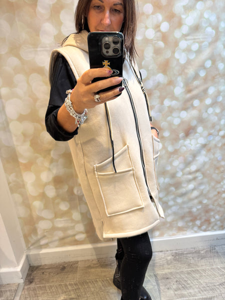 Studio Hooded Sweat  Gilet