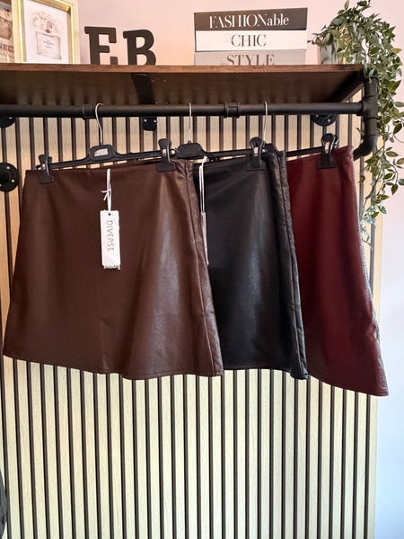 Studio pleather  Mini Skirt
