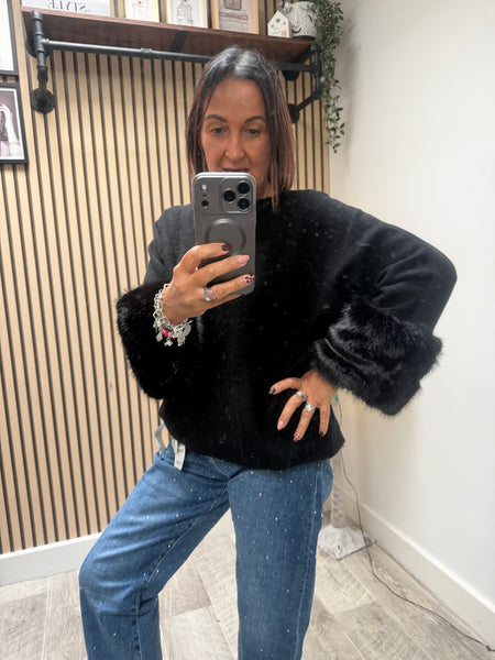 Rhinestone Denim Jeans