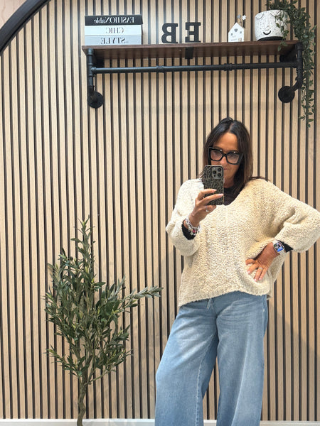 Popcorn Knit  Jumper
