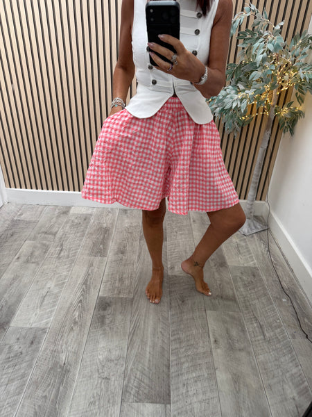 Gingham floaty  Shorts