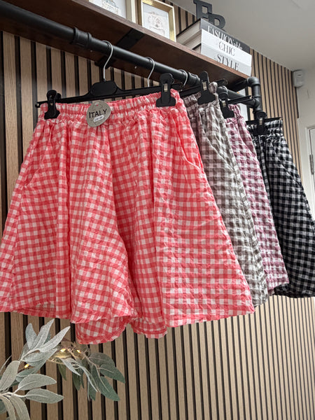 Gingham floaty  Shorts