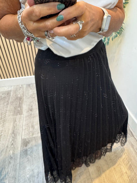 Pleated  Maxi Skirt