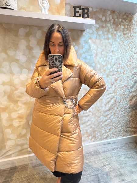 Quilted Midi Coat