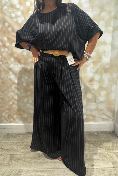 Pinstripe Trouser Set